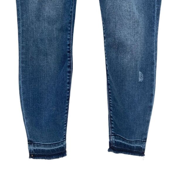 Spanx Pull-On Distressed Raw Edge Hem Skinny Jeans Medium - Picture 4 of 8